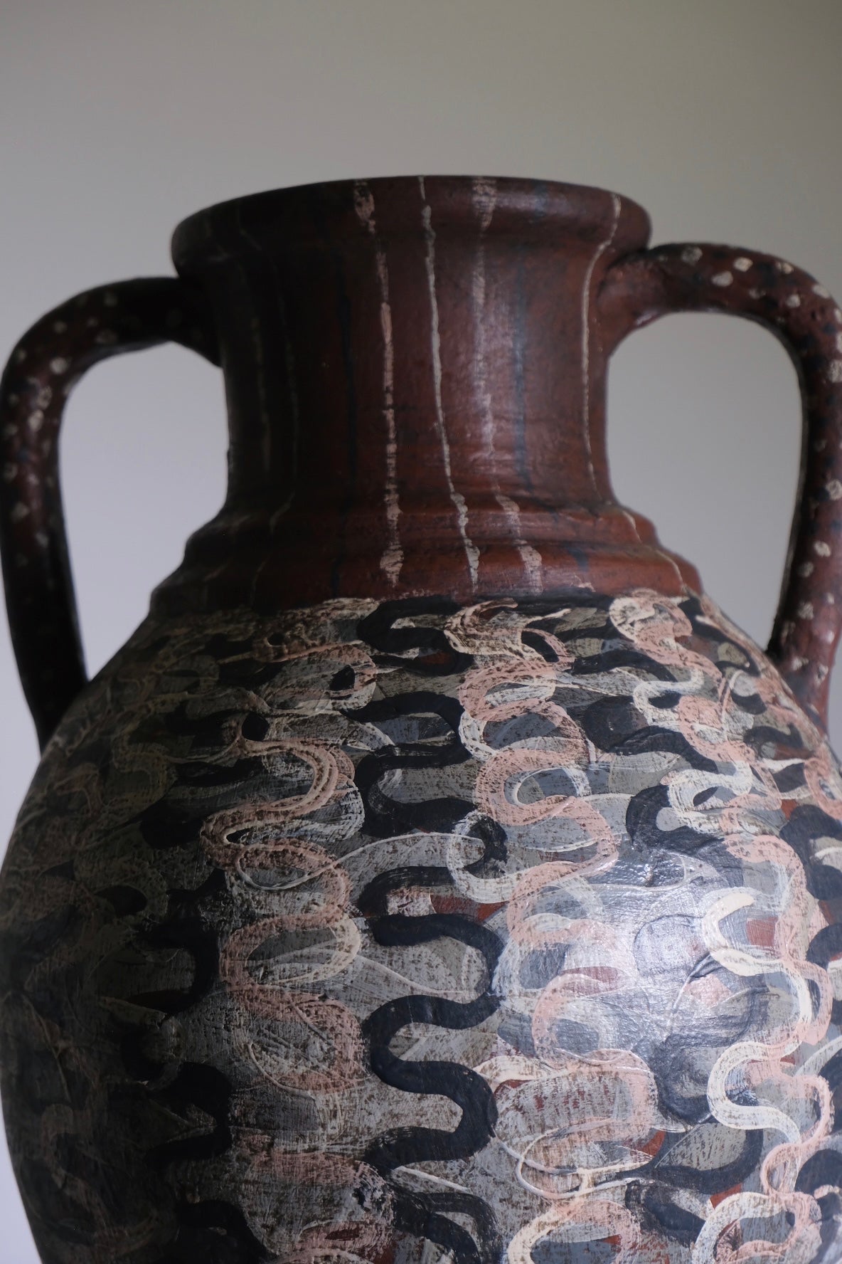 Grecian Inspired Swirl Organic Vase