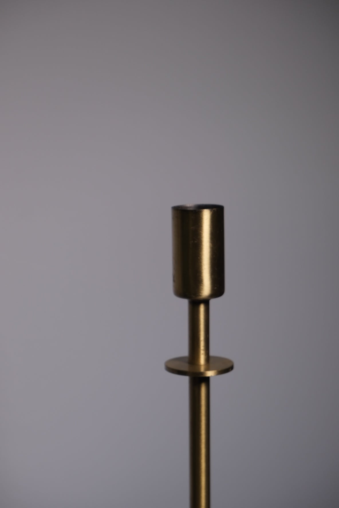 Solid Brass Pillar Candlesticks (Pair)